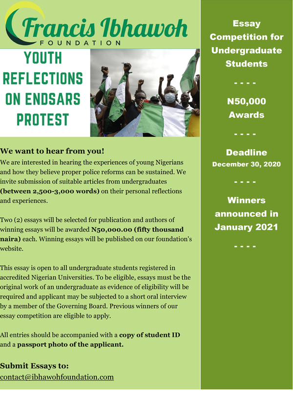 short essay on endsars protest pdf